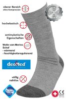 DEOMED® MedicDeo Silverwool Diabetikersocken 44-46 grau