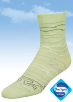 Basic Women Baumwollsocken 36-38 fluss-gruen-weiss