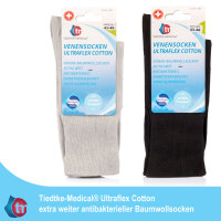 Ultraflex Cotton  extrem weite dünne Baumwollsocken 35-38 schwarz