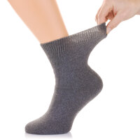 Ultraflex Frottee Venensocken mit extra weitem Bund speziell für geschwollene Beine 47-49 grau