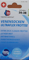 Ultraflex Frottee Venensocken mit extra weitem Bund speziell für geschwollene Beine 47-49 grau