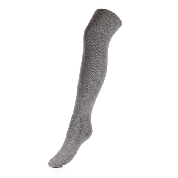 Ultraflex Frottee Long Kniestrümpfe Venensocken für geschwollene Beine 35-37 grau