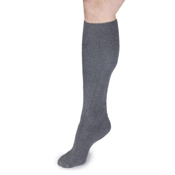 Ultraflex Frottee Long Kniestrümpfe Venensocken für geschwollene Beine 44-46 grau