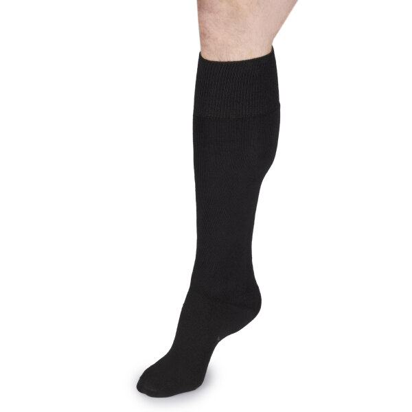 Ultraflex Frottee Long Kniestrümpfe Venensocken für geschwollene Beine 44-46 schwarz