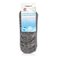 Ultraflex Frottee Antirutsch Venensocken 35-37 dunkelgrau