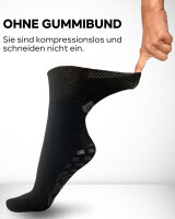 Ultraflex Frottee Antirutsch Venensocken 44-46 schwarz