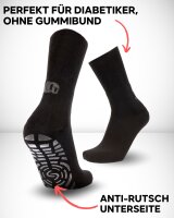 Ultraflex Frottee Antirutsch Venensocken 44-46 dunkelgrau