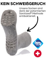 Ultraflex Frottee Antirutsch Venensocken 47-49 dunkelgrau