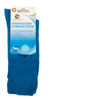 Ultraflex Cotton  dünne Baumwollsocken extra weiter Bund 43-46-petrolblau