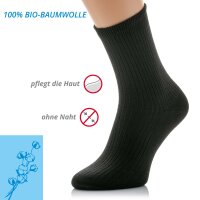 Baumwollsocken mit Aloe Vera 39-41-schwarz