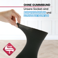 Merinowollsocken antibakteriell 36-38-schwarz