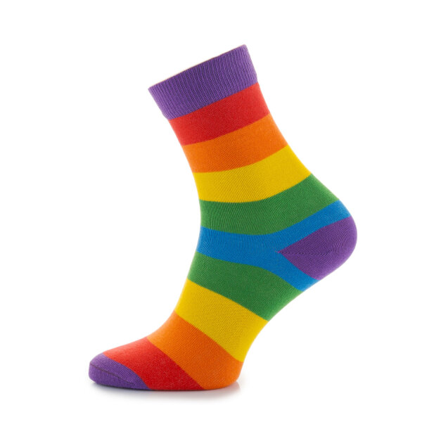 Basic Man Baumwollsocke 43-46-regenbogen