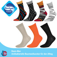 Basic Man Baumwollsocke 43-46-regenbogen