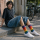 Basic Man Baumwollsocke 43-46-regenbogen