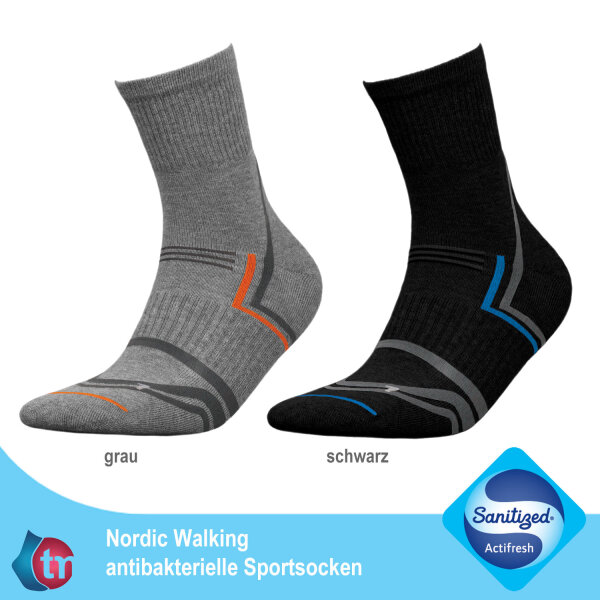 Nordic Walking Socken COOLMAX® — Funktionssocken mit SANITIZED® antibakteriell & 3-fach Frottee