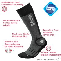 Kniestrümpfe  MOTORBIKE DEODORANT Motorrad-schwarz-grau-44-46