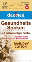 DEOMED MEDIC DEO Cotton 5er-Set — Diabetikersocken Frottee extra weiter Bund